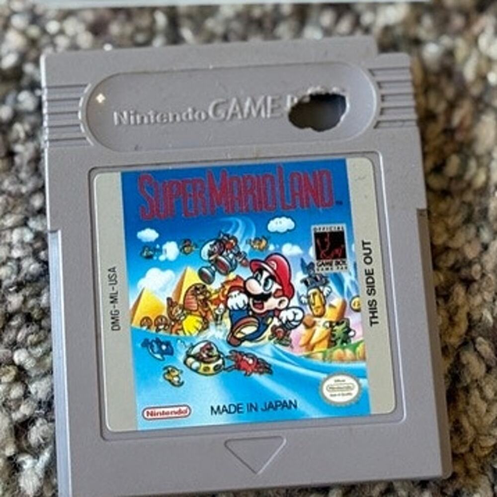 Super Mario Land Nintendo Game Boy 1989 Vintage Platformer Video Game
